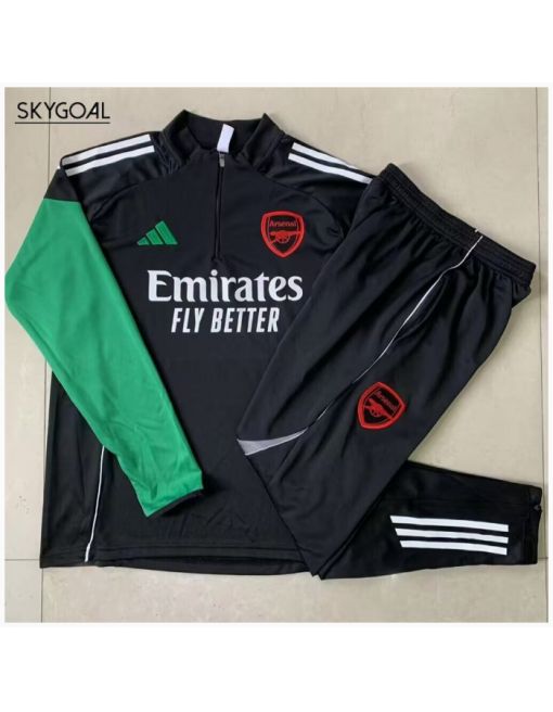 Survetement Arsenal 2025/26-half Zipper Black