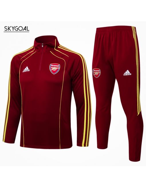 Survetement Arsenal 2025/26-half Zipper Dark Red