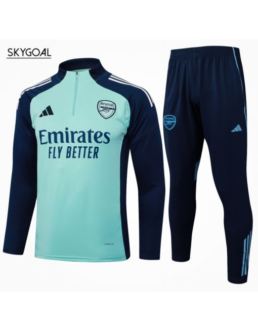 Survetement Arsenal 2025/26-half Zipper Green