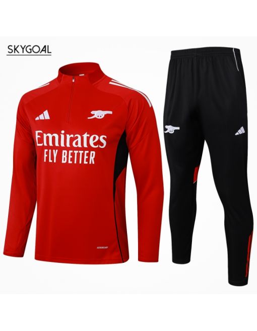 Survetement Arsenal 2025/26-half Zipper Red