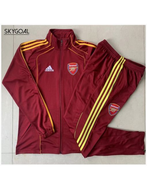 Survetement Arsenal 2025/26-long Zipper Dark Red
