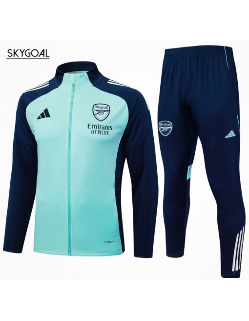 Survetement Arsenal 2025/26-long Zipper Green
