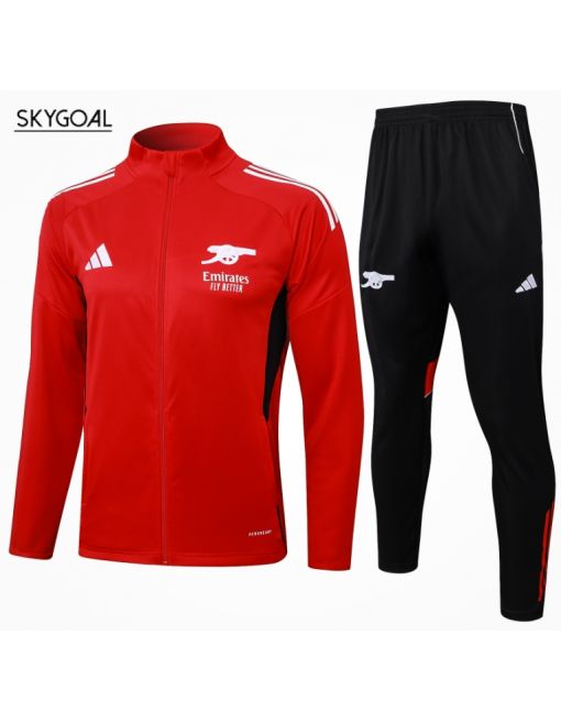 Survetement Arsenal 2025/26-long Zipper Red