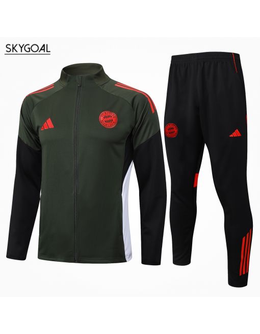 Survetement Bayern Munich 2025/26-dark Green Cremallera Larga