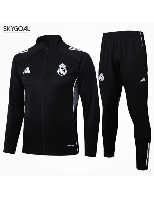 Survetement Real Madrid 2025/26-black Cremallera Larga