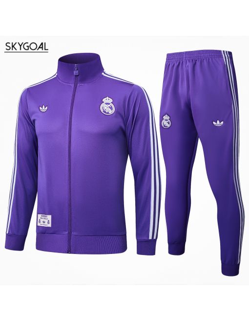 Survetement Real Madrid 2025/26-purple Cremallera Larga