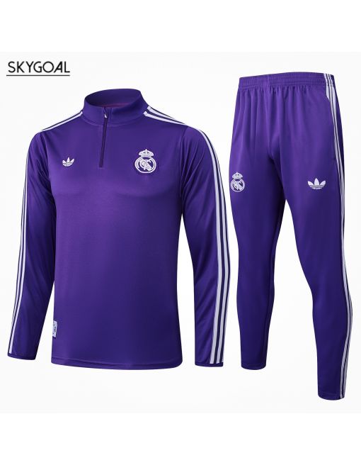 Survetement Real Madrid 2025/26-purple Retro