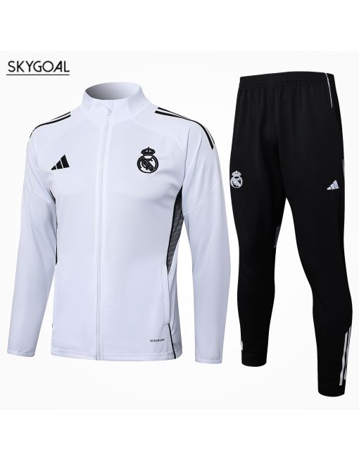 Survetement Real Madrid 2025/26-white Cremallera Larga