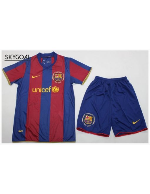 Fc Barcelona 1a Equipacion 07/08 - Enfants
