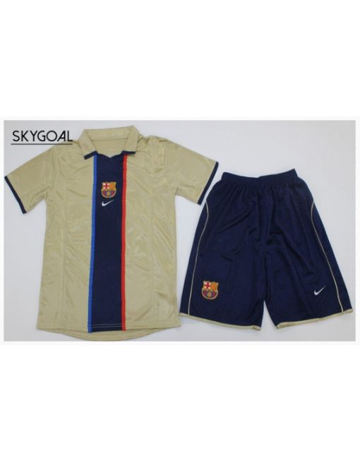 Fc Barcelona 2a Equipacion 01/02 - Enfants