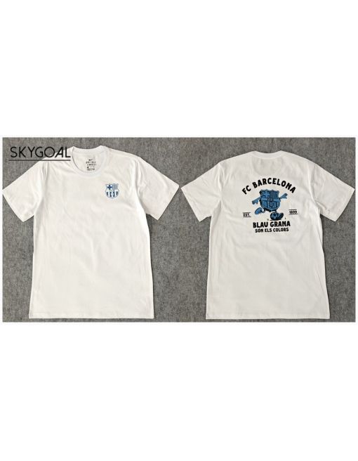 Fc Barcelona Algodón Maillot-white Ii