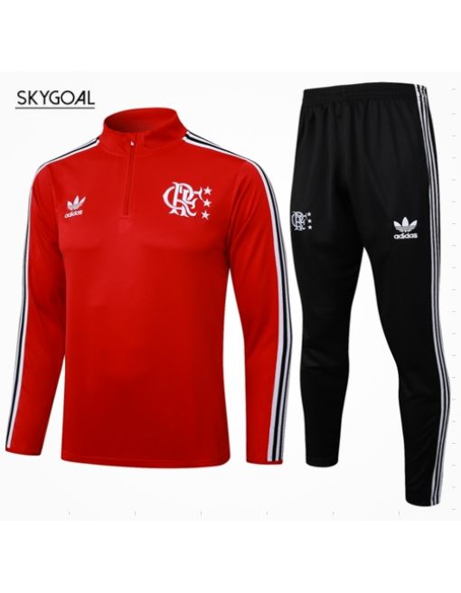 Survetement Flamengo 2025/26 - Red Half Zipper