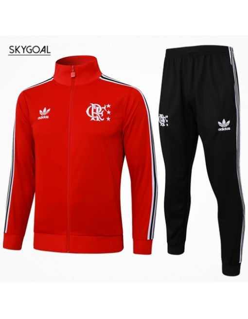 Survetement Flamengo 2025/26 - Red Long Zipper