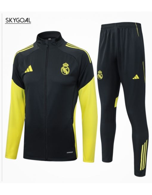 Survetement Real Madrid 2025/26- Dark Gray Cremallera Larga