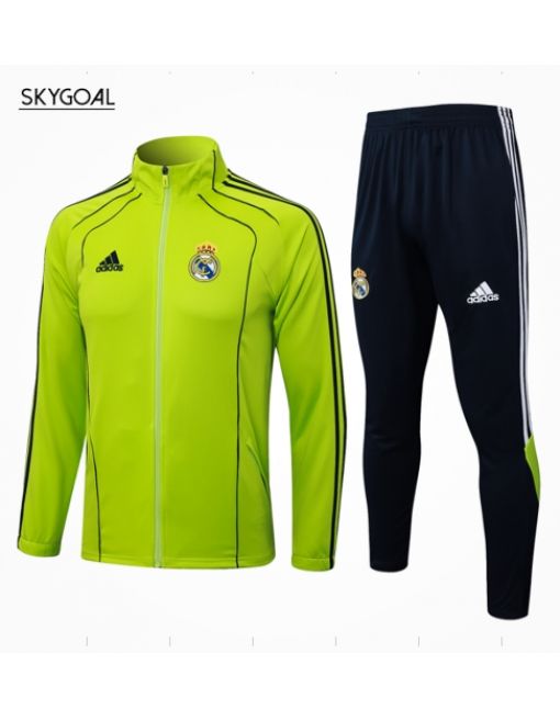 Survetement Real Madrid 2025/26-retro Green Cremallera Larga