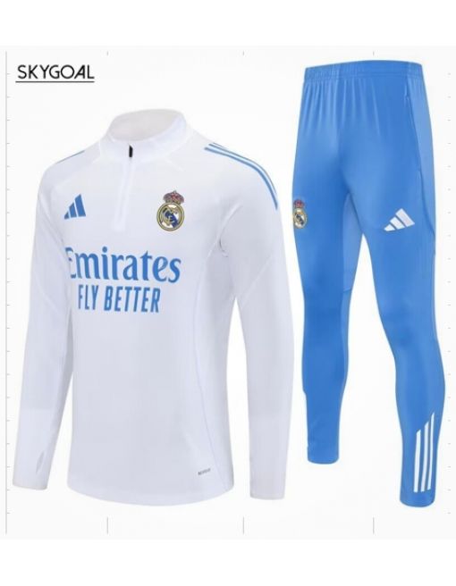 Survetement Real Madrid 2025/26-white With Bule