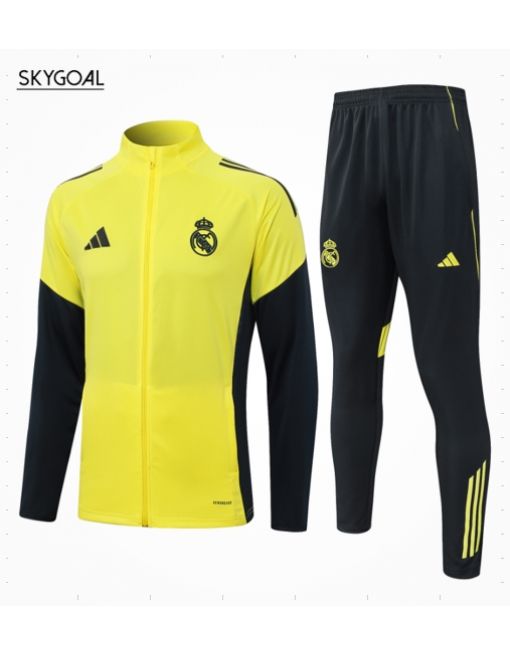 Survetement Real Madrid 2025/26- Yellow Cremallera Larga