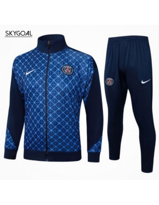 Survetement Psg 2025/26 Blue Long Zipper