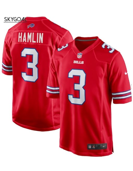 Damar Hamlin Buffalo Bills Nike Alternate Game Jersey - Red