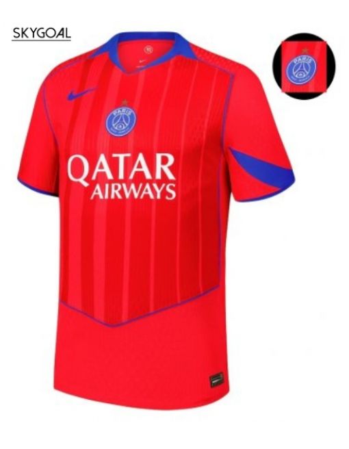 Psg Third 2025/26 Con Estrella Eiffel - Authentic