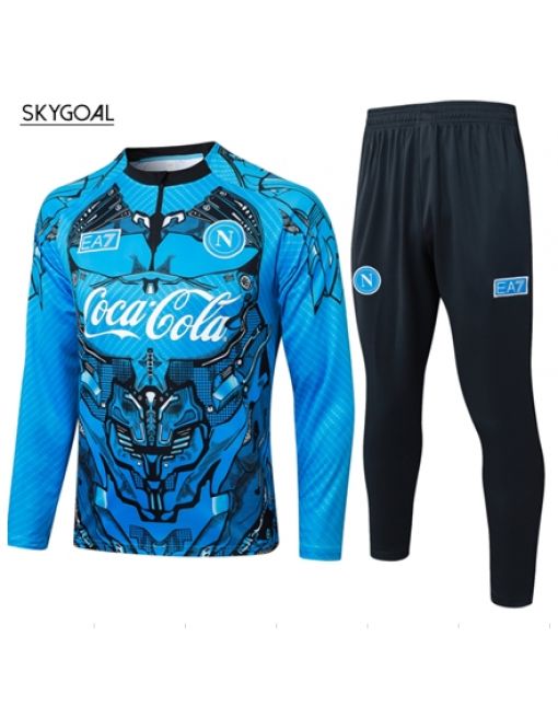 Survetement Napoli 2025/26- Bule Media Cremallera