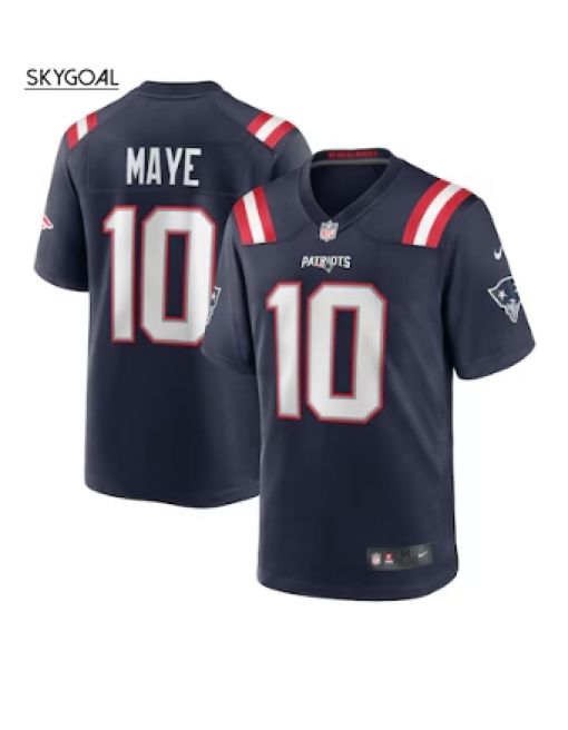 Drake Maye New England Patriots Nike Jersey - Navy