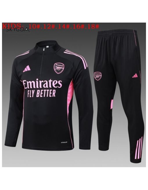 Survetement Arsenal 2025/26black Ii Half Zipper - Enfants