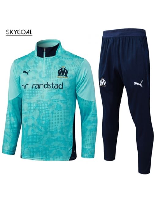 Survetement Olympique Marsella 2025/26- Green Half Zipper