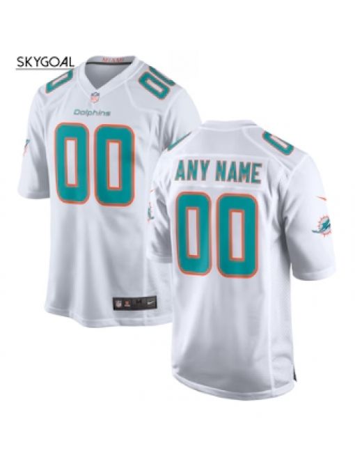 Custom Miami Dolphins - White