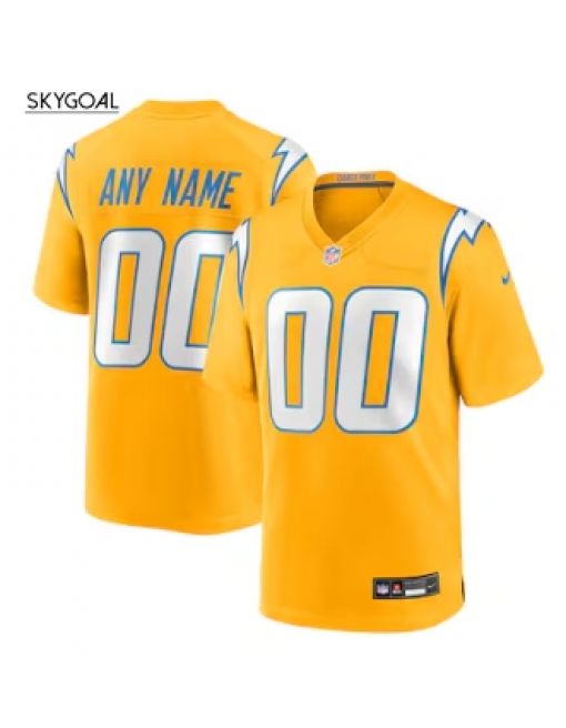 Customlos Angeles Chargers Nike Game Jersey - Gold