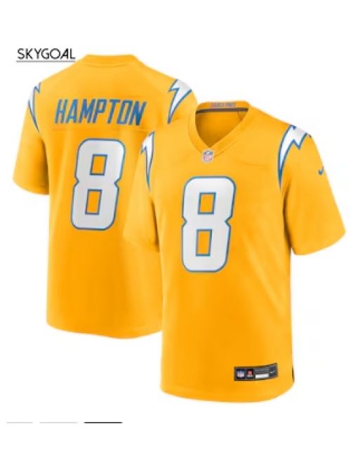 Omarion Hampton Los Angeles Chargers Nike Jersey - Gold