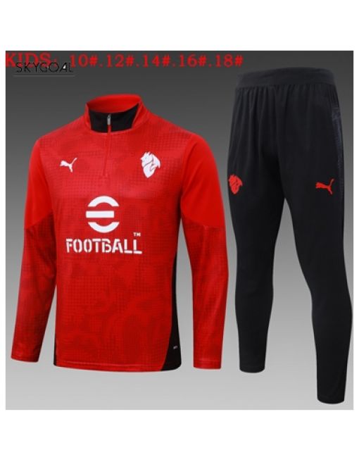 Survetement Ac Milan 2025/26 Red - Enfants