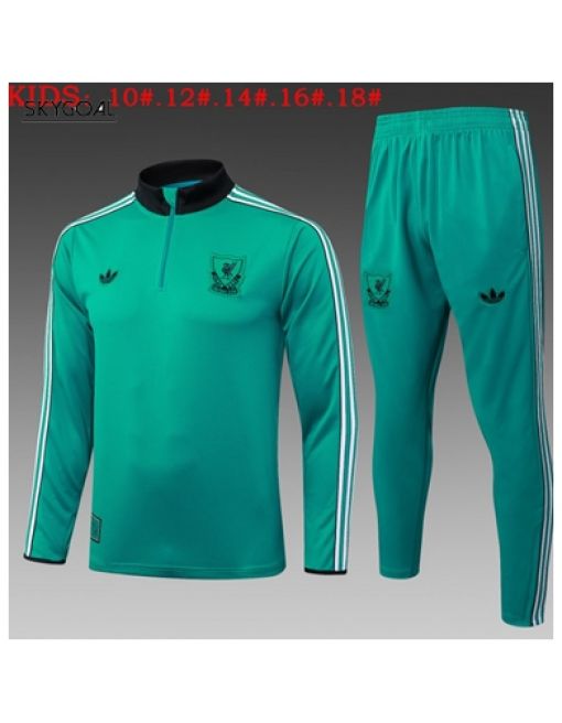 Survetement Liverpool 2025/26 Green - Enfants