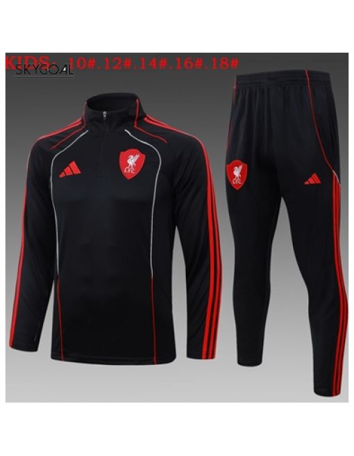Survetement Liverpool 2025/26 Retro Black - Enfants