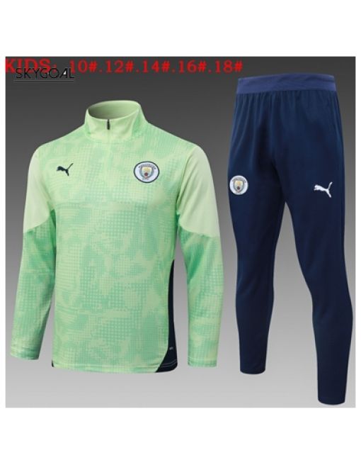 Survetement Manchester City 2025/26 Green - Enfants