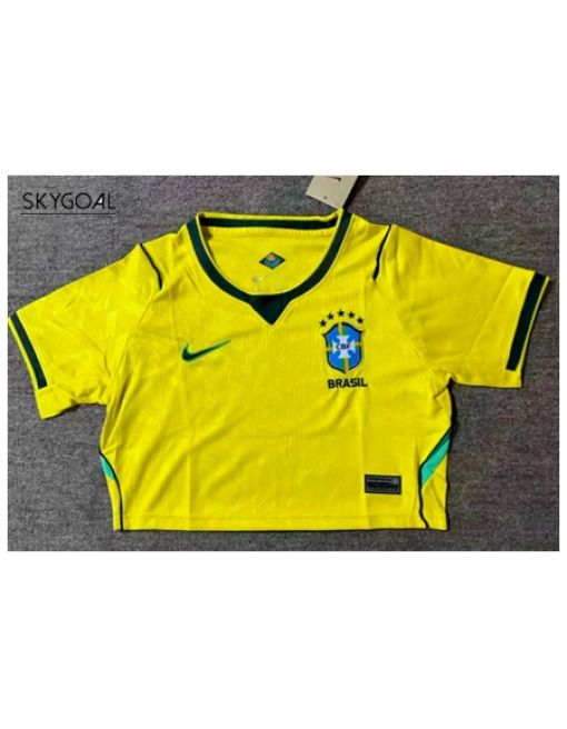 Brésil Domicile 2026 - Cropped Femme