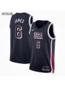 Lebron James Usa 2024 Navy Jjoo París