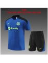 Kit Entrenamiento Fc Barcelona 2024/25 Azul Con Negro-enfants