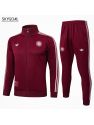 Survetement Bayern Munich 2025/26-dark Red Retro Cremallera Larga