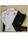 Survetement Bayern Munich 2025/26 White Long Zipper - Enfants
