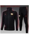 Survetement Manchester United 2025/26 Black Long Zipper - Enfants