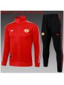 Survetement Manchester United 2025/26 Red Long Zipper - Enfants