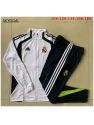 Survetement Real Madrid 2025/26 White With Dark Bule Long Zipper - Enfants