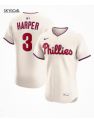 Bryce Harper Philadelphia Phillies Nike Alternate 2 Elite Jersey - Cream