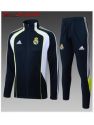 Survetement Real Madrid 2025/26-retro Bule Cremallera Larga