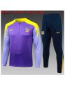 Survetement Atlético Madrid 2025/26 Purple - Black Half Zipper - Enfants