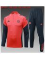 Survetement Bayern Munich 2025/26 Red Half Zipper - Enfants