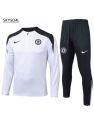 Survetement Chelsea 2025/26 White Half Zip
