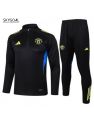 Survetement Manchester United 2025/26 Black Half Zip