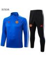 Survetement Manchester United 2025/26 Blue Half Zip